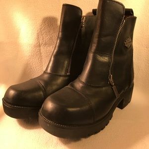 Harley Davidson Riding Boots -  Black - Size 7
